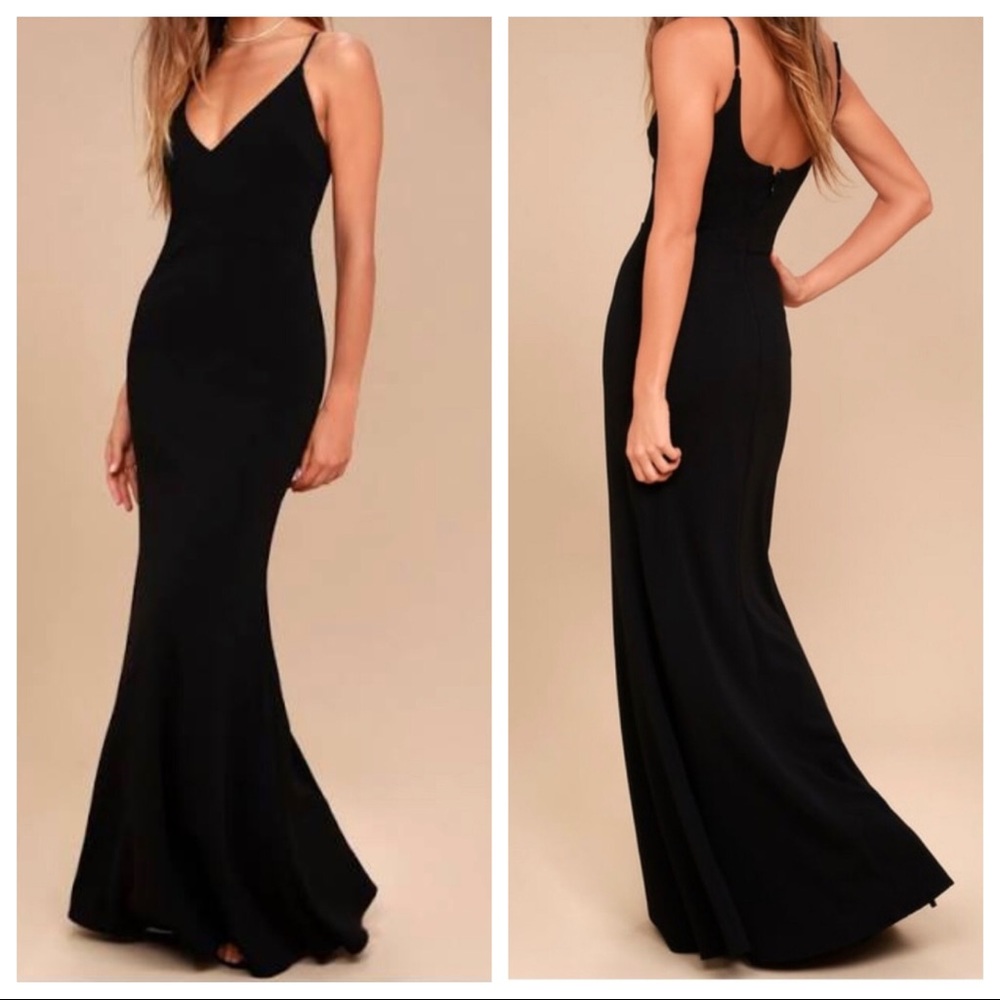 Lulus Infinite Glory Black Maxi Dress